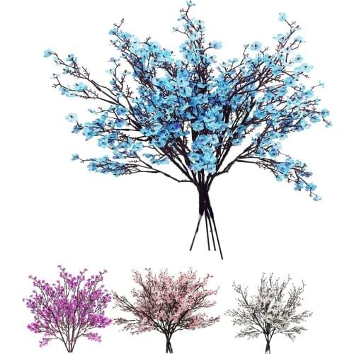 4 Pcs Gypsophila Simulation Artificial Fake Flower Babys Breath Wedding Home Decoration Resistant Silk Bouquets Christmas Decor