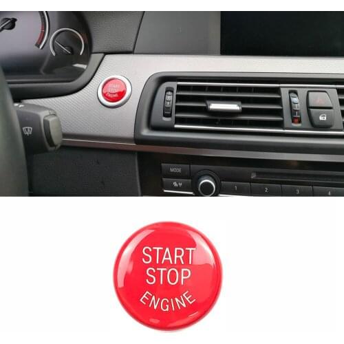 Engine Start Stop Button Switch Replace Cover Decoration Trim for BMW E81 E82 E87 E88 E90 E91 E92 E93 Car Accessories ABS Red