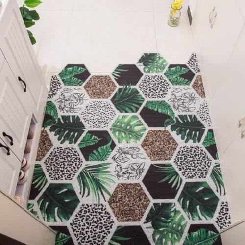 Custom Nordic Door Mat Carpet PVC Non-Slip Silk Circle Rugs Home Entrance Hall Mats Can be Cut Livingroom Mat Car Mats Carpet