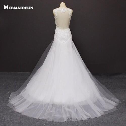 MERMAIDfUN Sleeveless Wedding Dresses