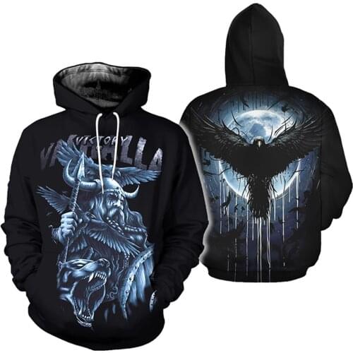 PLstar Cosmos Viking Warrior Tattoo New Fashion Tracksuit casual 3DfullPrint Hoodie/Sweatshirt/Jacket/Mens Womens style-24