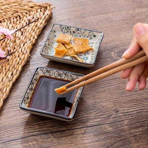 Dishes and plates sets vajilla kawaii plate Chinese ceramic dish soy sauce seasoning dish sushi dish small dessert tableware