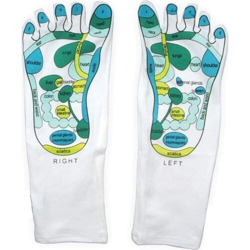 Newly Reflexology Socks Single Toe Design Far East Healing Principles Sock