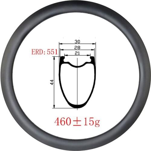 450g 700C 44mm depth Hookless clincher tubeless disc carbon rims gravel outer width 28mm UD 3k 12k matte glossy road bike wheel