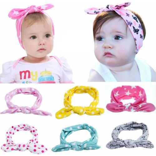Kids Girls Baby Toddler Turban Knotted Headband Hair Band Accessories Headwear