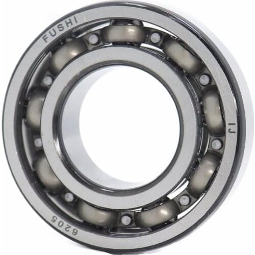 6205 Bearing 25*52*15 mm ABEC-5 P5 1PC For Motorcycles Engine Crankshaft 6205 OPEN Ball Bearings Chamfer Black Nitride Retainer