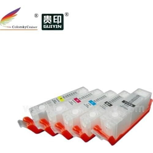 RCC250-5) refillable ink cartridge for Canon PGI-250 CLI-251 PGI250 CLI251 PGI 250 CLI 251 IP 7220 MX 922 iX 6820 with ARC chip