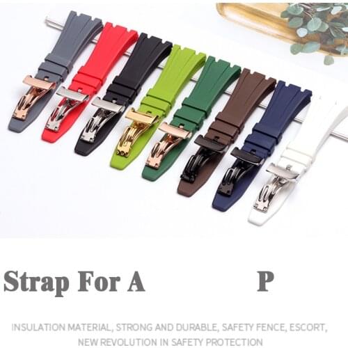 Watch Band For Audemars Piguet AP ROYAL OAK OFFSHORE Silicone Men Waterproof Watch Strap Watch Accessories Rubber Watch Bracelet
