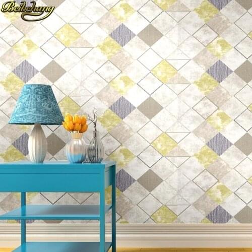 Beibehang Luxury Modern Diamond lattice Mural wall paper home decor Geometric triangle wallpapers for living room wallpaper roll