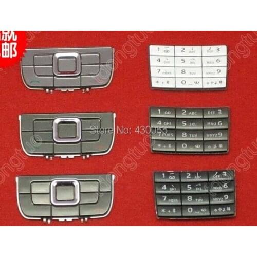 Grey/Black/White Y New Housing Keyboards Main Function Keypads buttons Cover Case For Nokia E66 Free Shipping