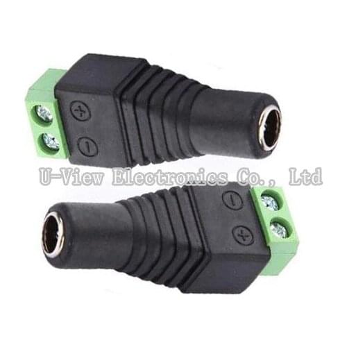 NCHTEK DC 5.5x2.1mm Power Female Plug Connector for 3528 & 5050 LED Strip/Free Shipping/30PCS