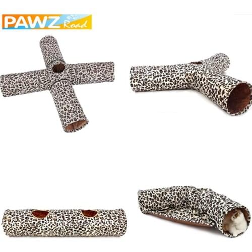 2/3/4 Holes Foldable Pet Cat Tunnel Indoor Outdoor Pet Cat Training Toy for Cat Rabbit Puppy Animals Play Sleeping Tunnel Tube