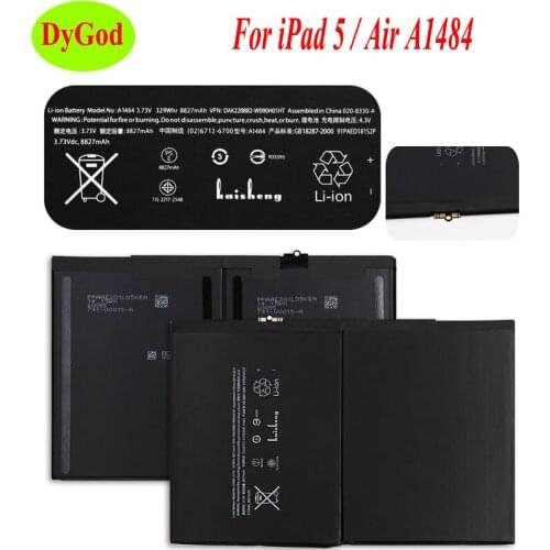 DyGod 8827mAh For iPad 5 Air A1484 Tablet Battery Replacement For iPad 5 /Air A1484 A1474 1475 Batteries Bateria