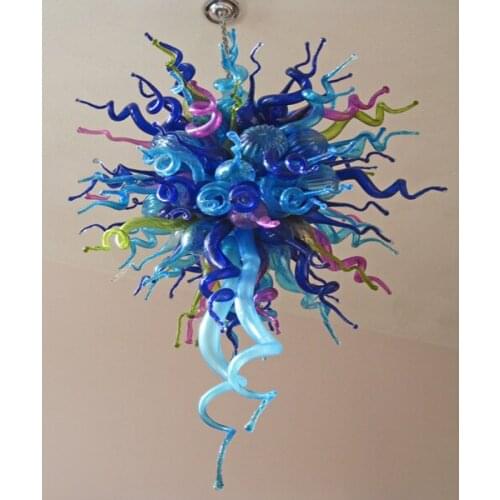 Home Decoration Handmade Blown Glass Chandelier Lighting in Dubai