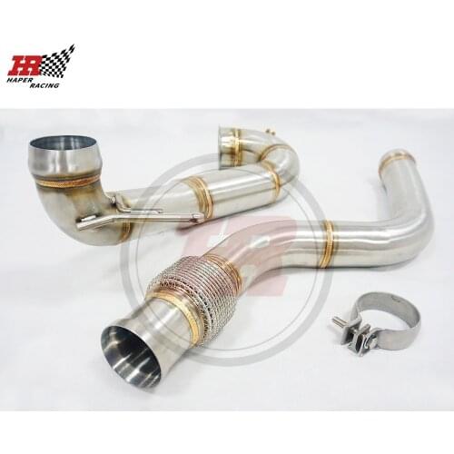 HP RACING 3.5'' SS304 Exhaust Downpipe For MB M133 Engine AMG A45 CLA45 GLA45 2.0T 2014