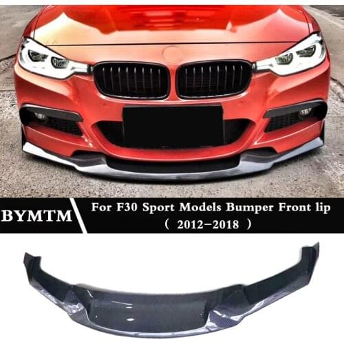 MA-.1D Style Real Carbon fiber Bumper Front lip For BMW 3 Series F30 F31 Sport
