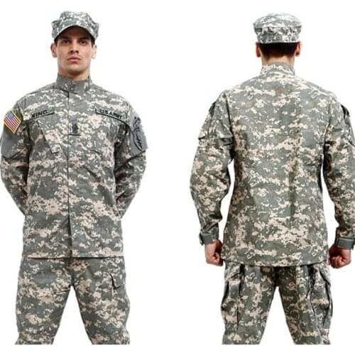 10Color Military Uniform Men Army Tactical Special Forces ACU Militar Soldier for Man Combat Clothes Pant Set Camouflage Uniform