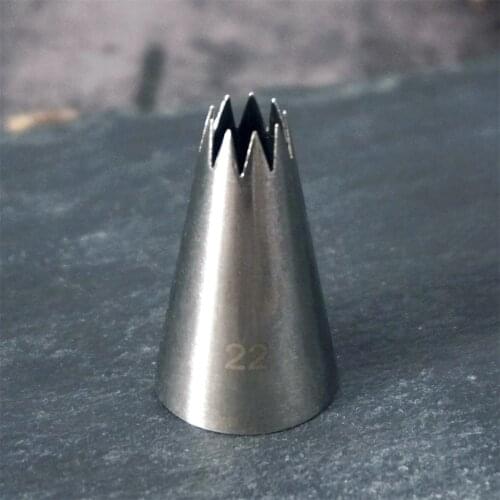 #22 Small Size Open Star Icing Nozzle Piping Tip Stainless Steel Cake Decorating Tips Icing Piping Pastry Tip Tools Bakeware