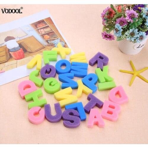 26pcs/set DIY Alphabet Sponge Brushes Graffiti Paint Brush Children Paint Drawing Set Kids Early Educational Toys Stationery