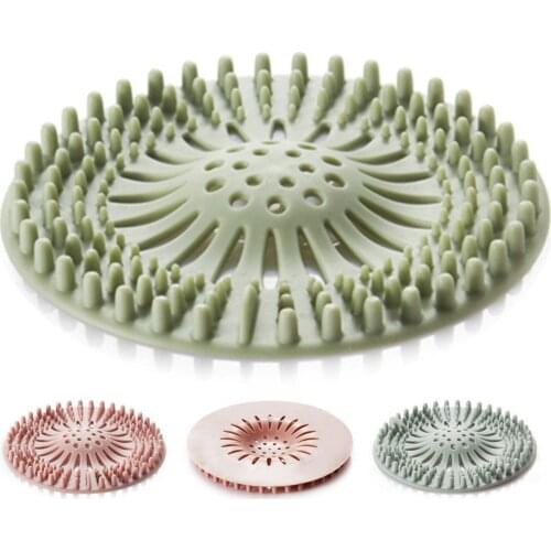 3 Pack Shower Drain Cover Premium Hair Catcher Upgraded Hair Stopper Rubber Sink Strainer for Bathroom and Kitchen Dropshipping