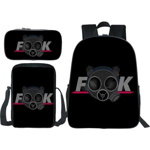Rainbow Six Siege Backpack ESports Game Bookbag Pencil Case Shoulder Bag Boy Girl Bag Student Fashion Zipper Mochila 3pcs Set
