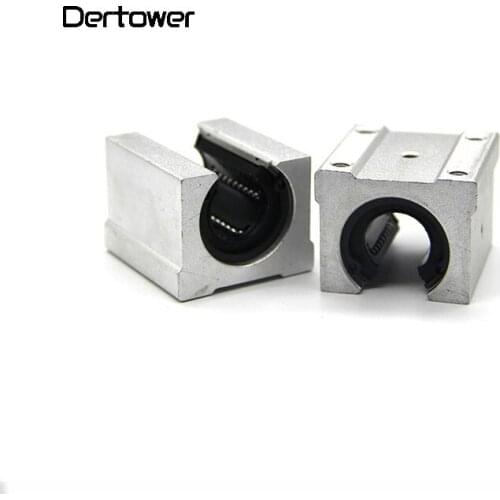 4 Pcs SBR10/SBR12/SBR16/SB20 Linear Bearing 10mm 12mm 16mm 20mm Linear Bearing Slide CNC Parts Linear Slide For Linear Guide