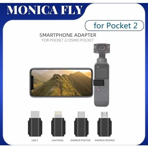 Adapter for Pocket 2 / Osmo Pocket USB-C IOS Lightning Android Positive Standard Reverse Adapters Data Interface Accessories