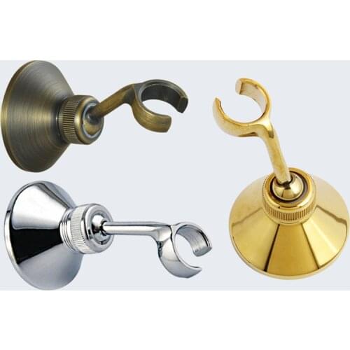 Free Shipping Brass Golden Chrome Bath Shower Head Holder Wall Mounted Adjustable Handshower Bracket
