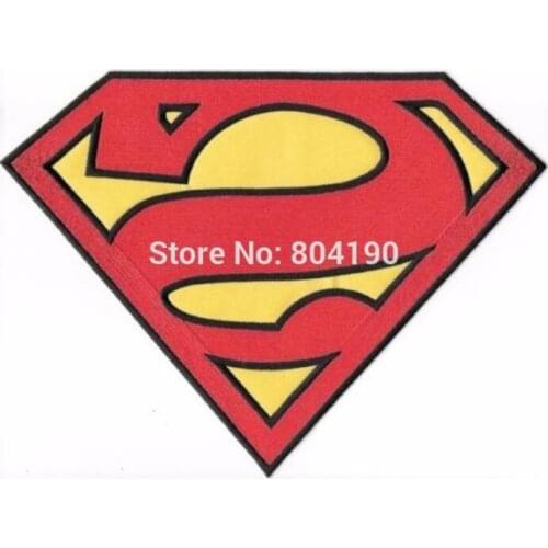 10" S Chest Reverse Logo Bizarro Large Jacket Logo patch Embroidered Movie TV Series applique iron on badge New Film