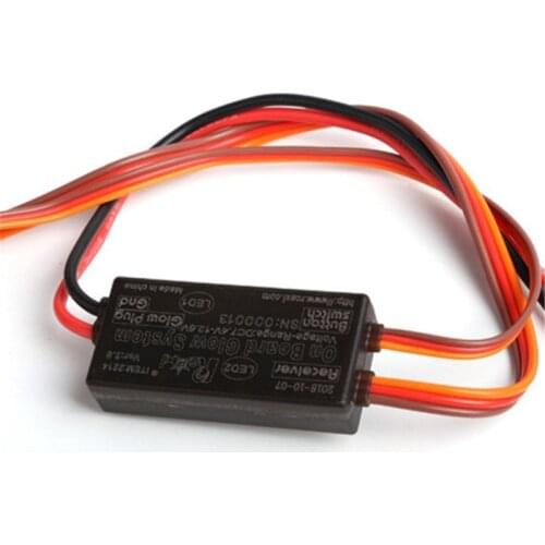 RCEXL On Board Glow System Ignition Drive Glow Plug Driver with LED light for RC Nitro Airplane