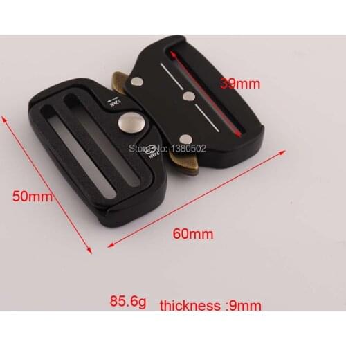 Quick Side Release Metal Safety Strap Buckles For 39mm Webbing bag garment Luggage DIY Accessories