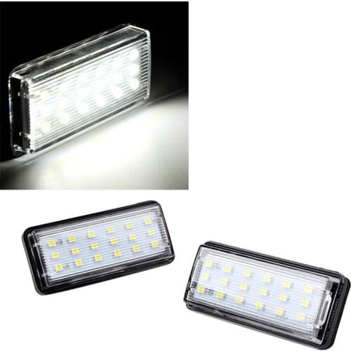 Canbus Car LED Number License Plate Light for Toyota Land Cruiser 100 200 Prado 120 Reiz 4D Mark X Accessories