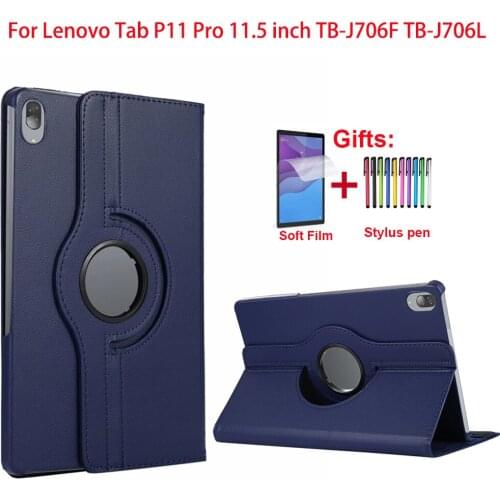 360 Degree Rotating Tablet Case For Lenovo Tab P11 Pro Case 11.5 inch TB-J706F TB-J706L Capa Funda Coque