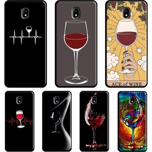 Red Wine For Samsung Galaxy J3 J5 J7 2016 A3 A5 2017 A6 A8 J4 J6 Plus J8 J2 Core 2018 Phone Cover