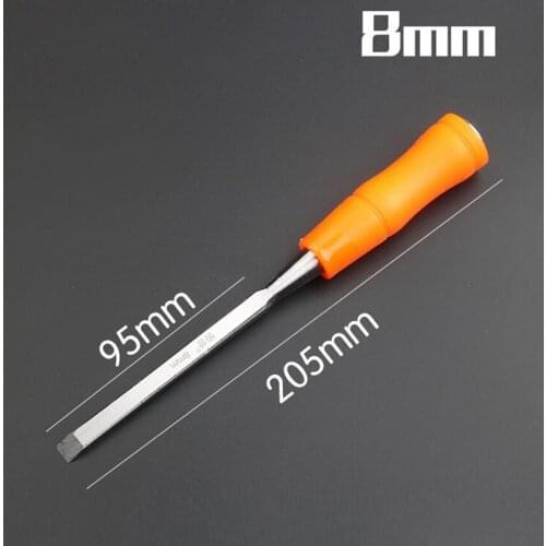 1pc Wood Carving Chisel 8/20/22/24mm * 20.5cm Woodworking Carvers Hand Chisels DIY Tool Set with plastic Handle