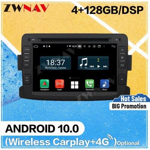 4+128G Carplay Android Screen DVD Player for Renault Duster 2012 2013 2014 2015 2016 GPS Navigation Audio Radio Stereo Head Unit