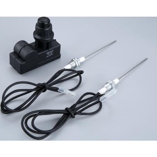 1SET Two Exits Electronic Igniter Kit Spark Plug Wire 1 Meters For Gas Grills BBQ