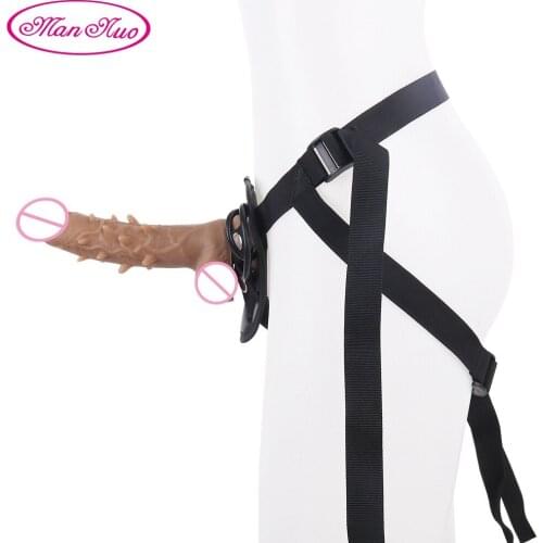 Dildo Prickly Strap-On Adjustable Penis Strapon Realistic Dildo Sex Toys For Lesbian Women Couples Suction Cup Big Dildo Pants