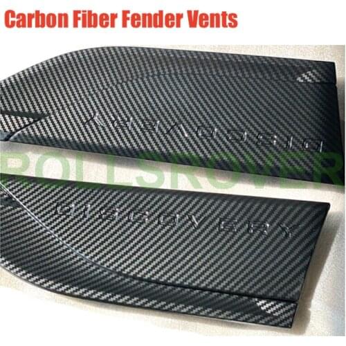 ROLLSROVER Pair of Carbon Fiber Front Fender Air Vents Molding For Discovery 5 Car Styling