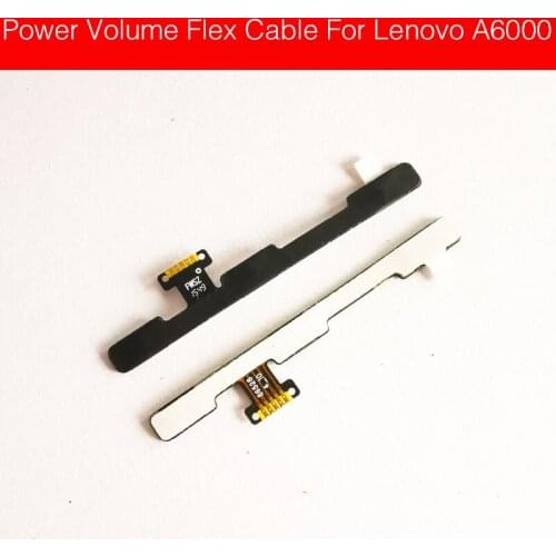 Power & Volume Flex Cable For Lenovo A6000 Power Button Switch & Volume Side Keypads Flex Ribbon Cable Repair Replacement Parts