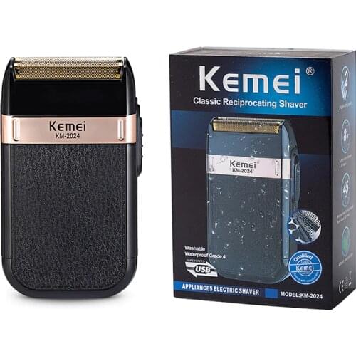 Kemei 100-240V 3D Electric Shaver Men Electric Razor Face Care Shaving Machine Rechargeable Floating Beard Shaver KM-2024
