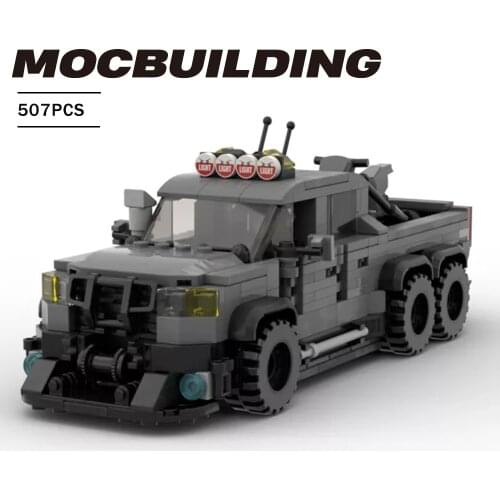 MOC Building blocks Speed Champion Raptor 6×6 Supercar Shelby GT500 Sports car Assembly racing Model DIY brick Children toy gift