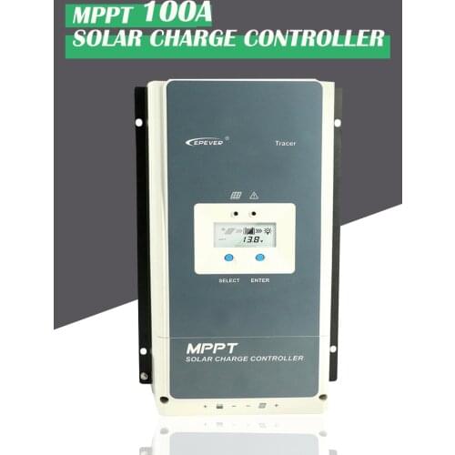 Solar Charge Controller MPPT 100A 12V/24V/36V/48V Max 200V PV VOC High Quality Solar Charging Regulator with LCD Display