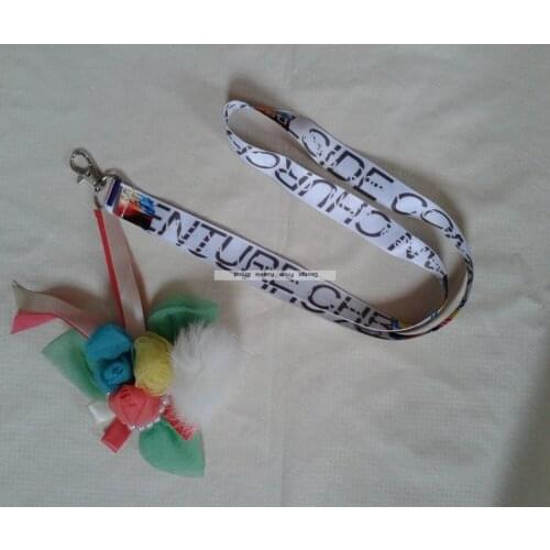 Fashion Custom 4/5 inch Any Color lanyards personalized Logo printed ID badge neck Strap For Business Meeting