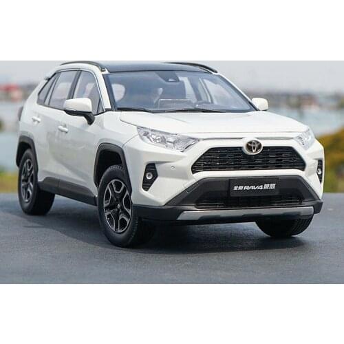 1/18 Scale New Toyota RAV4 SUV 2019 White DieCast Car Model Toy Collection Gift