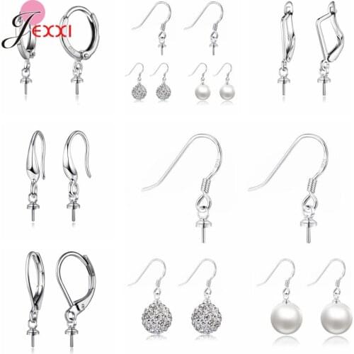 Wholesale Trendy 925 Sterling Silver Jewelry Accessories High Quality DIY Earring Hooks For Beads Jewellery Handmaking