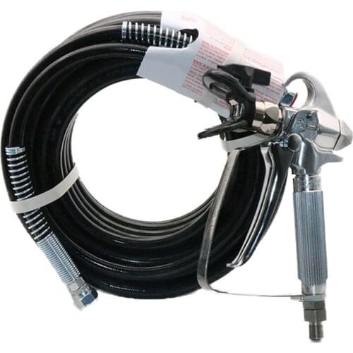 High Pressure Airless Spray Gun Professional Wall Coating Spray Gun ,15m 1/4'' airless sprayer hose assembly For Sprayer Machine