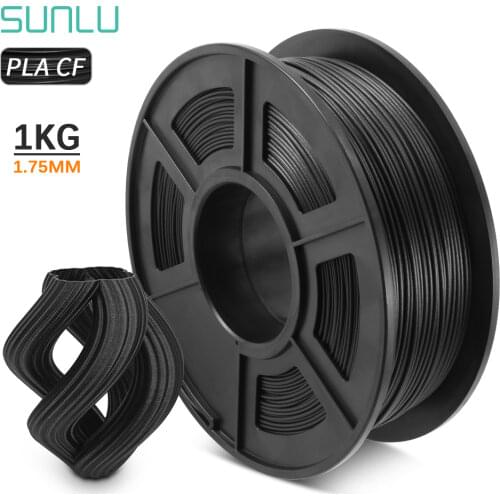 PLA Carbon Fiber Filament For 3D Printer 1KG 3D Carbon Fiber PLA Filament Similar Metal Tecture Dimensional Accuracy +/-0.02mm