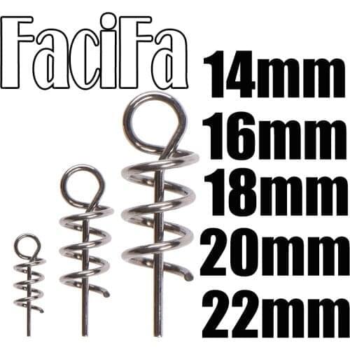 Stainless Steel Spring Lock Pin Fishing pin Screw Crank Hook Spring Twist Lock Fishing Connector Swivel Snap Soft Lure Tackle