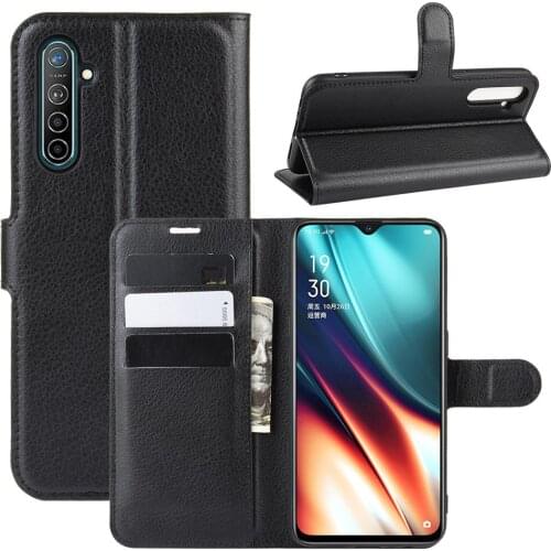 Luxury Phone Case For OPPO Realme X2 XT K5 Wallet Card Holder Flip PU Leather Protective Cover Capa For OPPO K5